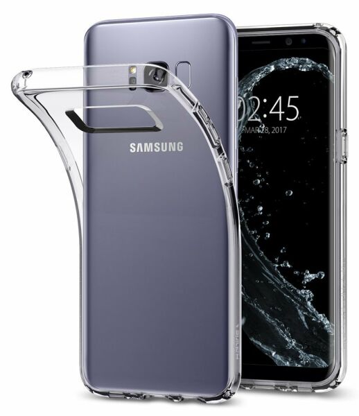 Spigen Galaxy S8 Plus ile Uyumlu Kılıf Liquid Crystal Crystal Clear