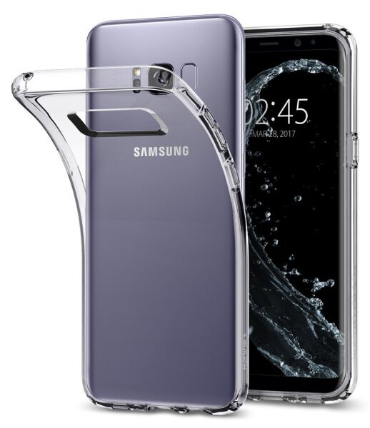 Spigen Galaxy S8 Plus ile Uyumlu Kılıf Liquid Crystal Crystal Clear