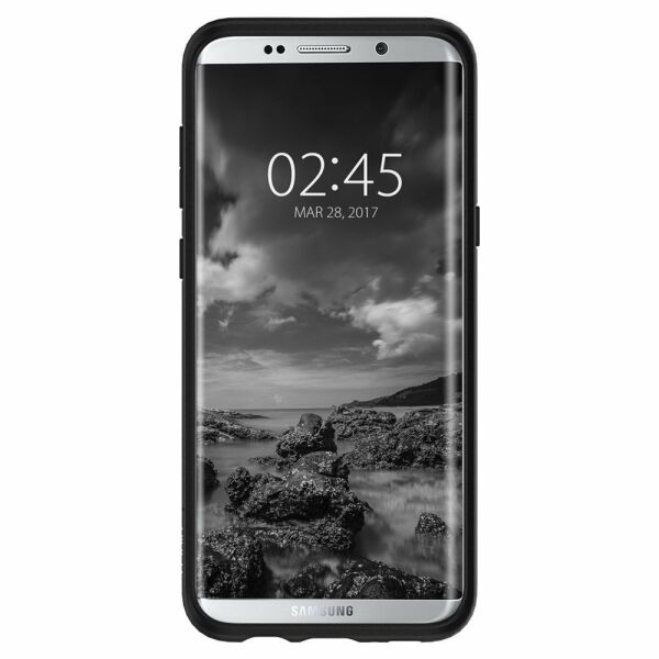 Spigen Galaxy S8 Plus ile Uyumlu Kılıf Liquid Crystal Matte Black