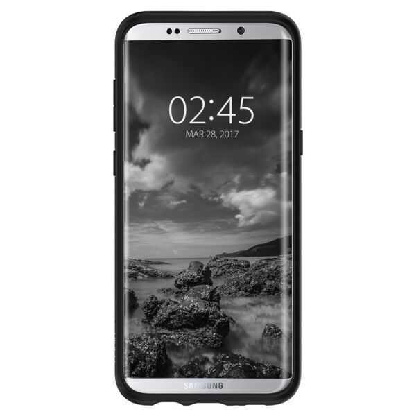 Spigen Galaxy S8 Plus ile Uyumlu Kılıf Liquid Crystal Matte Black