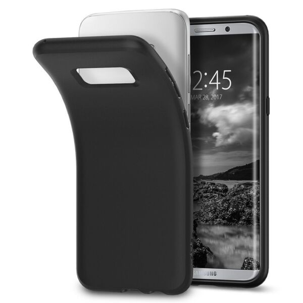 Spigen Galaxy S8 Plus ile Uyumlu Kılıf Liquid Crystal Matte Black