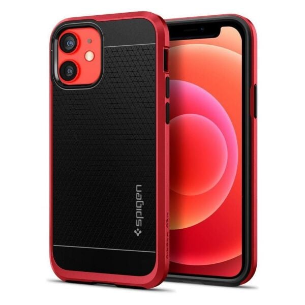 Spigen iPhone 12 Pro / iPhone 12 ile Uyumlu Kılıf Neo Hybrid Red