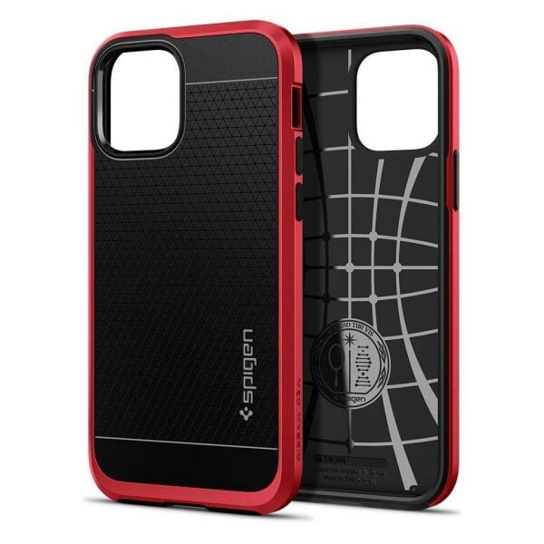 Spigen iPhone 12 Pro / iPhone 12 ile Uyumlu Kılıf Neo Hybrid Red