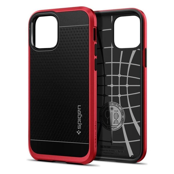 Spigen iPhone 12 Pro / iPhone 12 ile Uyumlu Kılıf Neo Hybrid Red