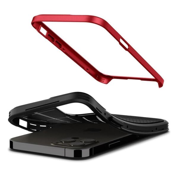 Spigen iPhone 12 Pro / iPhone 12 ile Uyumlu Kılıf Neo Hybrid Red