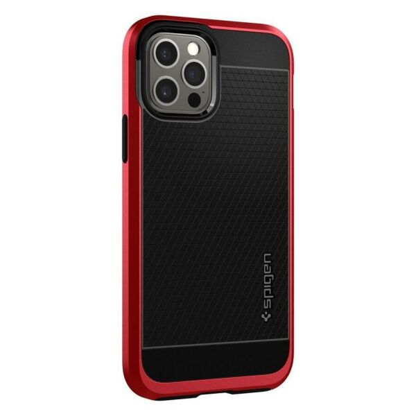 Spigen iPhone 12 Pro / iPhone 12 ile Uyumlu Kılıf Neo Hybrid Red