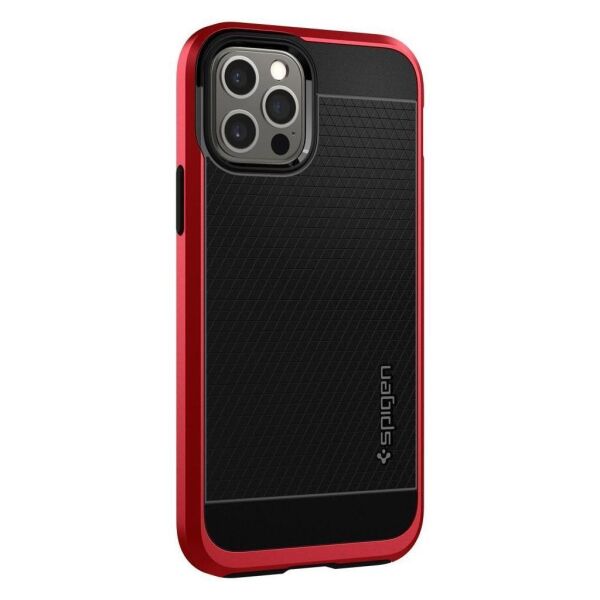 Spigen iPhone 12 Pro / iPhone 12 ile Uyumlu Kılıf Neo Hybrid Red
