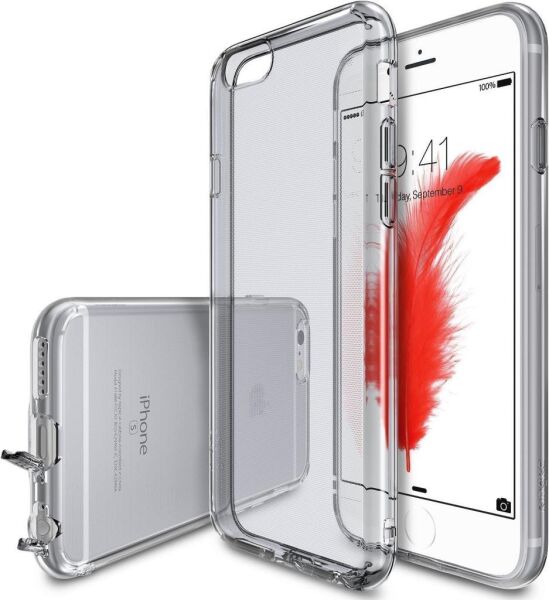 Ringke Air iPhone 6s/ 6 ile Uyumlu KIlıf Smoke Black Ultra Hafif Esnek İnce Renkli Transparan