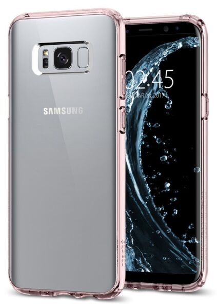 Spigen Galaxy S8 Plus ile Uyumlu Kılıf Ultra Hybrid Crystal Pink