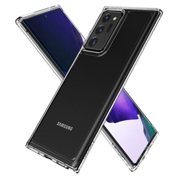 Spigen Galaxy Note 20 Ultra ile Uyumlu Kılıf Crystal Hybrid Crystal Clear