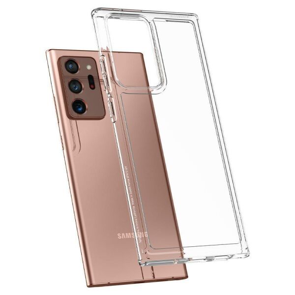 Spigen Galaxy Note 20 Ultra ile Uyumlu Kılıf Crystal Hybrid Crystal Clear