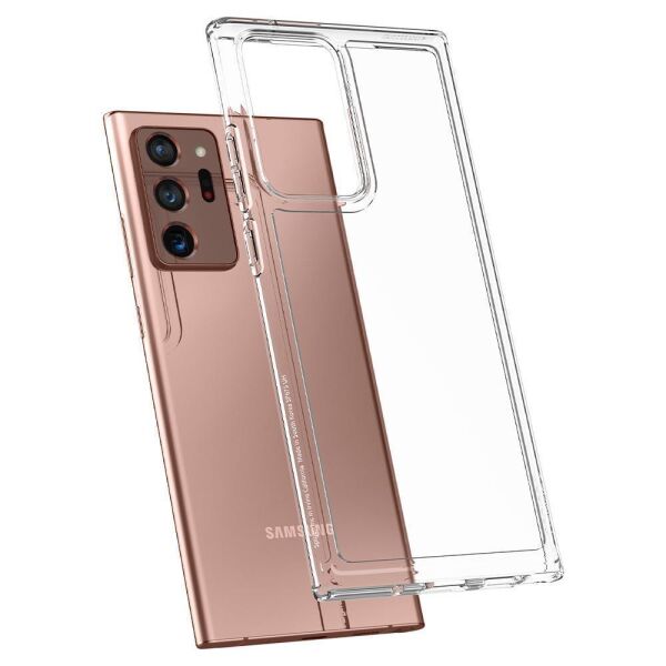 Spigen Galaxy Note 20 Ultra ile Uyumlu Kılıf Crystal Hybrid Crystal Clear