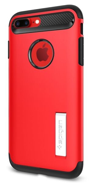 Spigen iPhone 7 Plus / 8 Plus ile Uyumlu Kılıf Slim Armor Crimson Red
