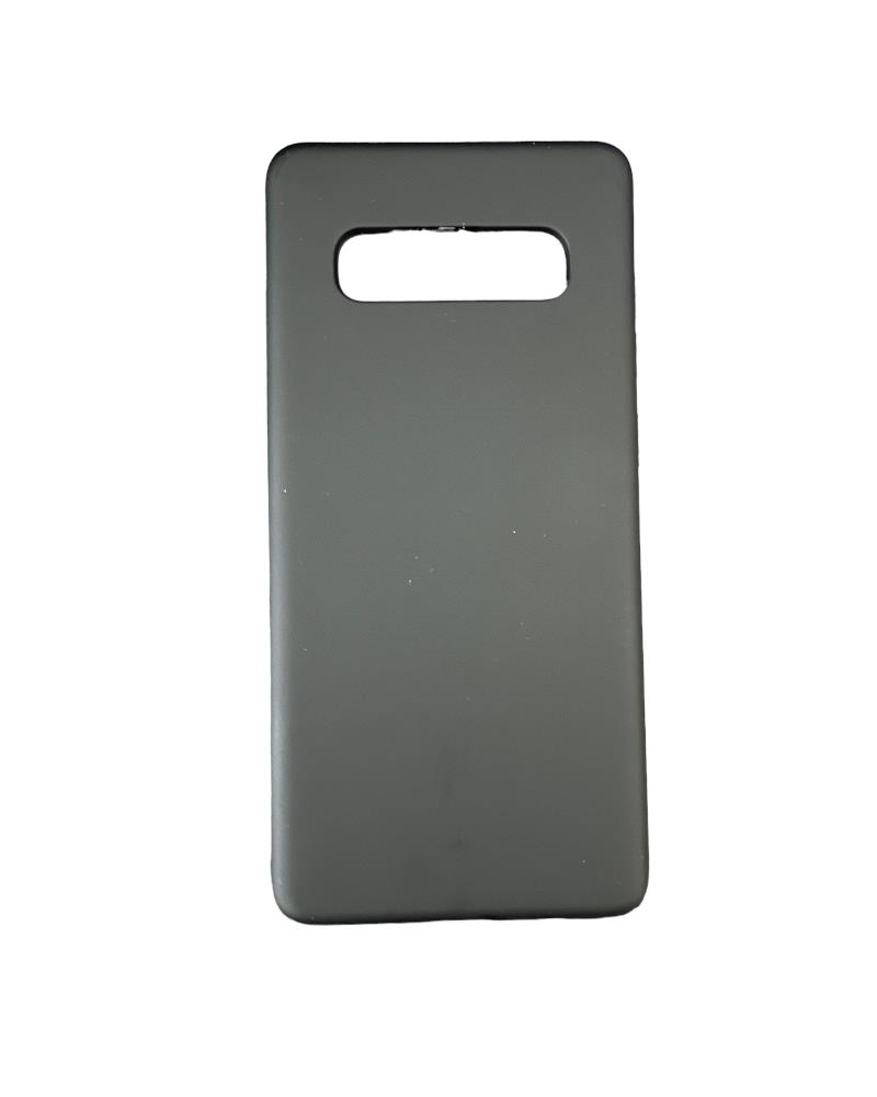 Galaxy S10+ Plus ile Uyumlu Cappy Silikon Kılıf Siyah