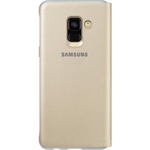 Galaxy A8 2018 ile Uyumlu Neon Flip Cover Altın EF-FA530PFEG (Out)