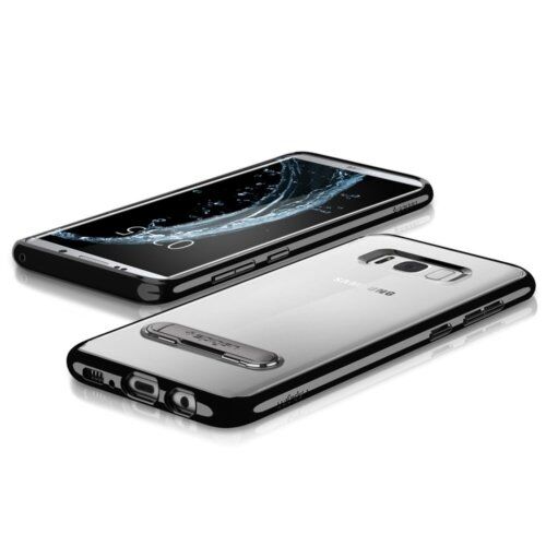 Spigen Galaxy S8 Plus ile Uyumlu Kılıf Crystal Hybrid Black