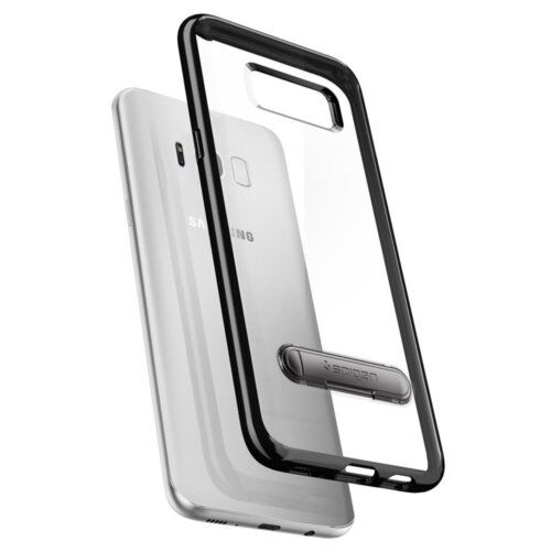 Spigen Galaxy S8 Plus ile Uyumlu Kılıf Crystal Hybrid Black