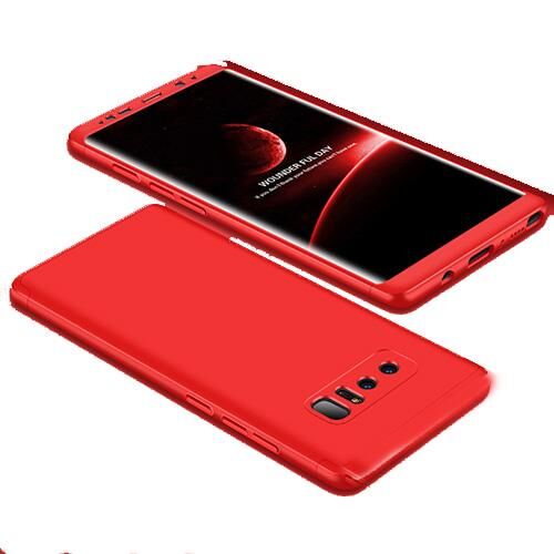 Zore Galaxy Note 8 ile Uyumlu Ays Sert Kılıf Kırmızı