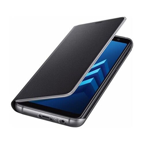 Galaxy A8 2018 ile Uyumlu Neon Flip Cover Siyah EF-FA530PBEGWW (Out)