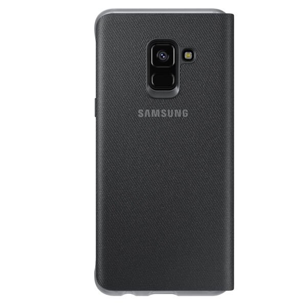 Galaxy A8 2018 ile Uyumlu Neon Flip Cover Siyah EF-FA530PBEGWW (Out)
