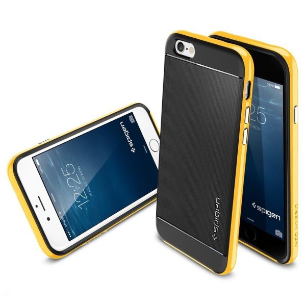 Spigen iPhone 6 Plus/6s Plus ile Uyumlu Kılıf Neo Hybrid Reventon Yellow