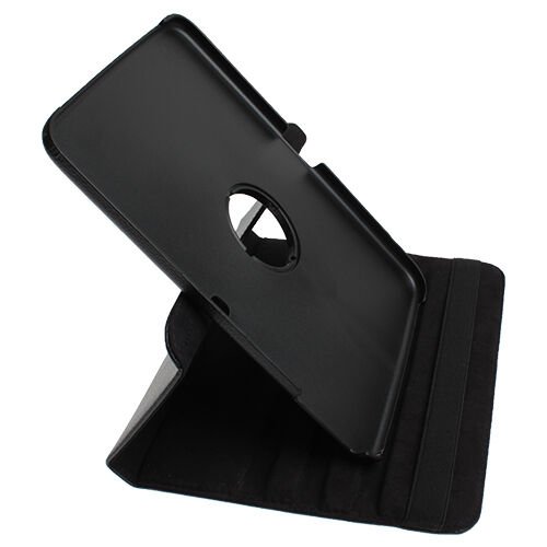 Galaxy Tab 3 10.1 P5200/P5210 ile Uyumlu Kapaklı 360 Derece Dönebilen Kılıf Siyah