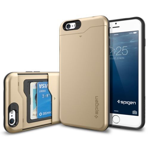 Spigen iPhone 6s Plus/6 Plus ile Uyumlu Kılıf Slim Armor CS Champagne Gold