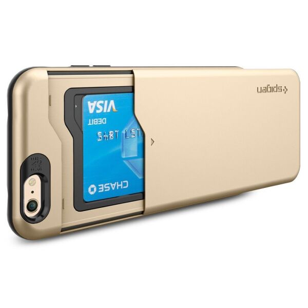 Spigen iPhone 6s Plus/6 Plus ile Uyumlu Kılıf Slim Armor CS Champagne Gold