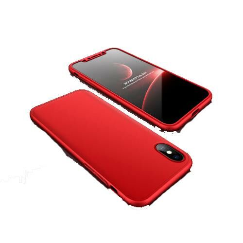 iPhone X ile Uyumlu Ays Sert Kılıf Kırmızı