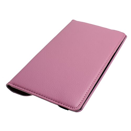 Nexus 7 2 II ile Uyumlu Kapaklı 360 Derece Dönebilen Kılıf Pembe Renk