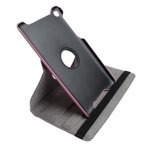 Nexus 7 2 II ile Uyumlu Kapaklı 360 Derece Dönebilen Kılıf Pembe Renk