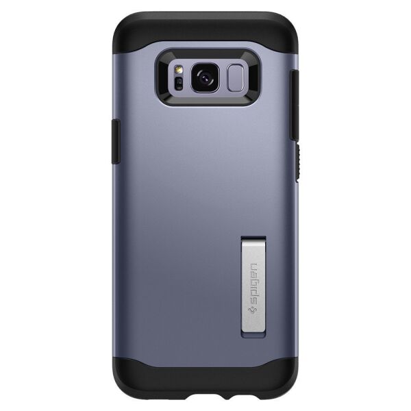 Spigen Galaxy S8 Plus ile Uyumlu Kılıf Slim Armor Orchid Gray