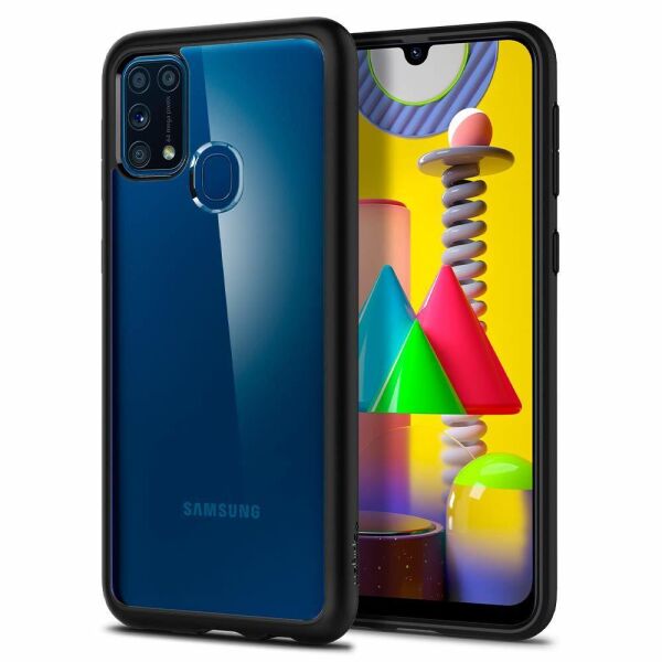 Spigen Galaxy M31 ile Uyumlu Kılıf Ultra Hybrid Matte Black