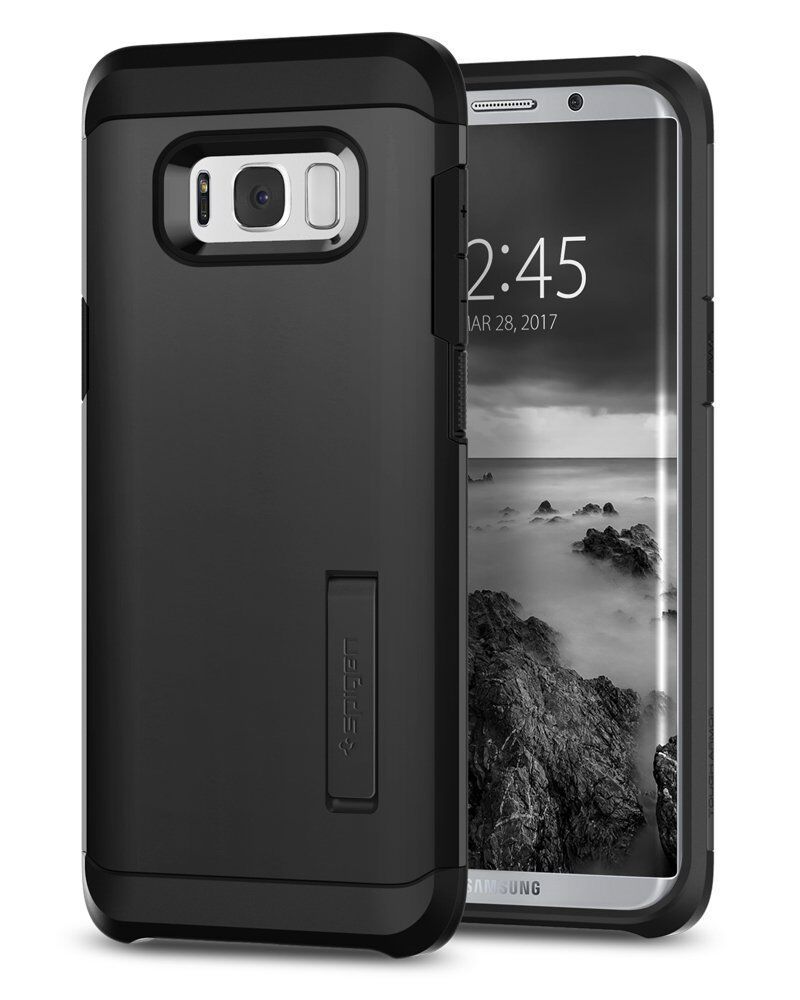 Spigen Galaxy S8 Plus ile Uyumlu Kılıf Tough Armor Black