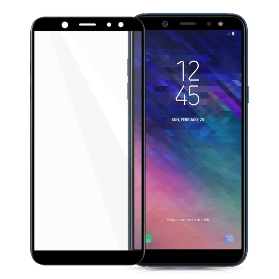 Blogy Galaxy A6 Plus ile Uyumlu Flexi 5D Ekran Koruyucu