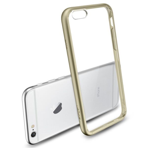 Spigen iPhone 6/6s ile Uyumlu Kılıf Ultra Hybrid Champagne Gold