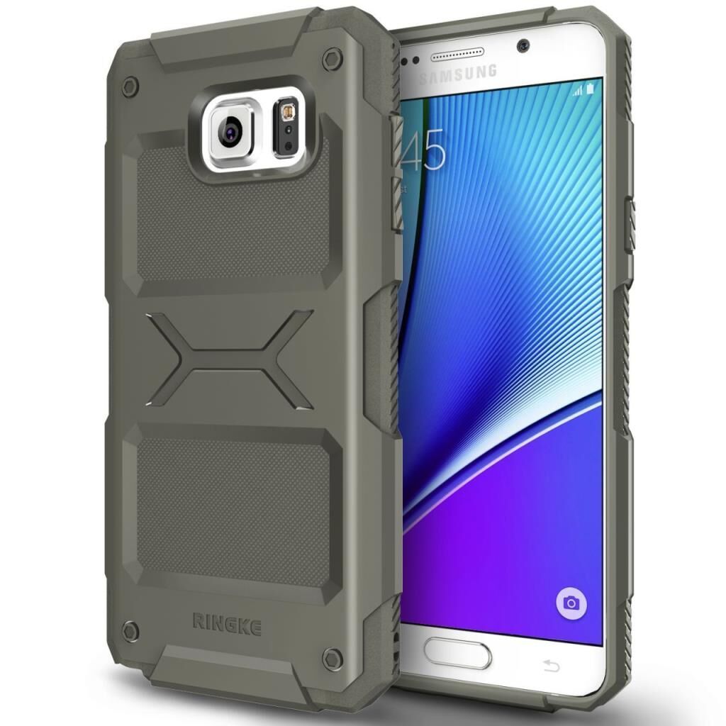Ringke Rebel Galaxy Note 5 ile Uyumlu Kılıf Olive Darbelere Karşı En İyi Koruma