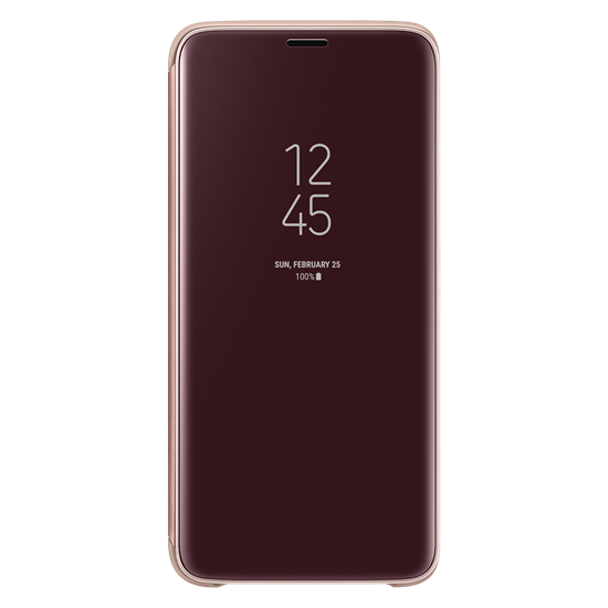 Galaxy S9 ile Uyumlu Clear View Kılıf Altın EF-ZG960CFEGWW