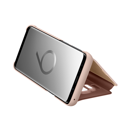 Galaxy S9 ile Uyumlu Clear View Kılıf Altın EF-ZG960CFEGWW