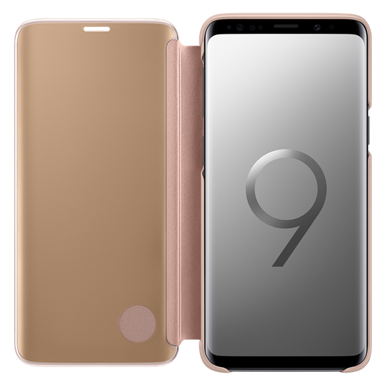 Galaxy S9 ile Uyumlu Clear View Kılıf Altın EF-ZG960CFEGWW