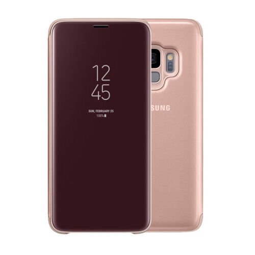 Galaxy S9 ile Uyumlu Clear View Kılıf Altın EF-ZG960CFEGWW