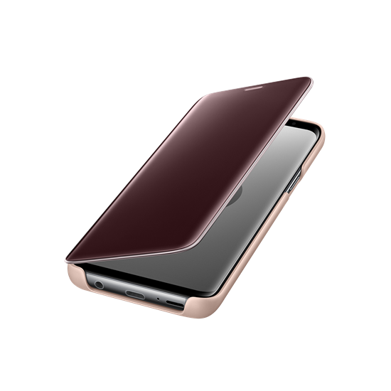 Galaxy S9 ile Uyumlu Clear View Kılıf Altın EF-ZG960CFEGWW