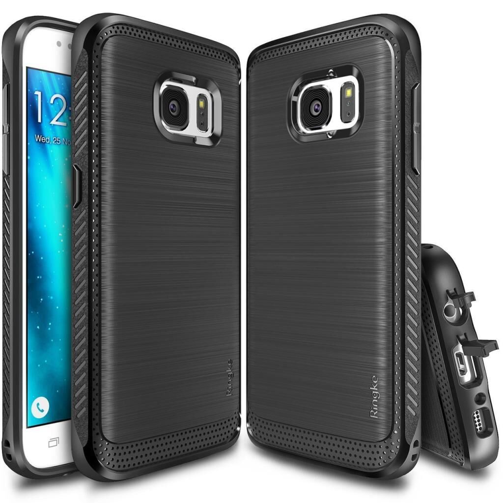 Ringke Onyx Galaxy S7 ile Uyumlu Kılıf Black Ultra Extra Darbe Dağıtıcı Tam Koruma