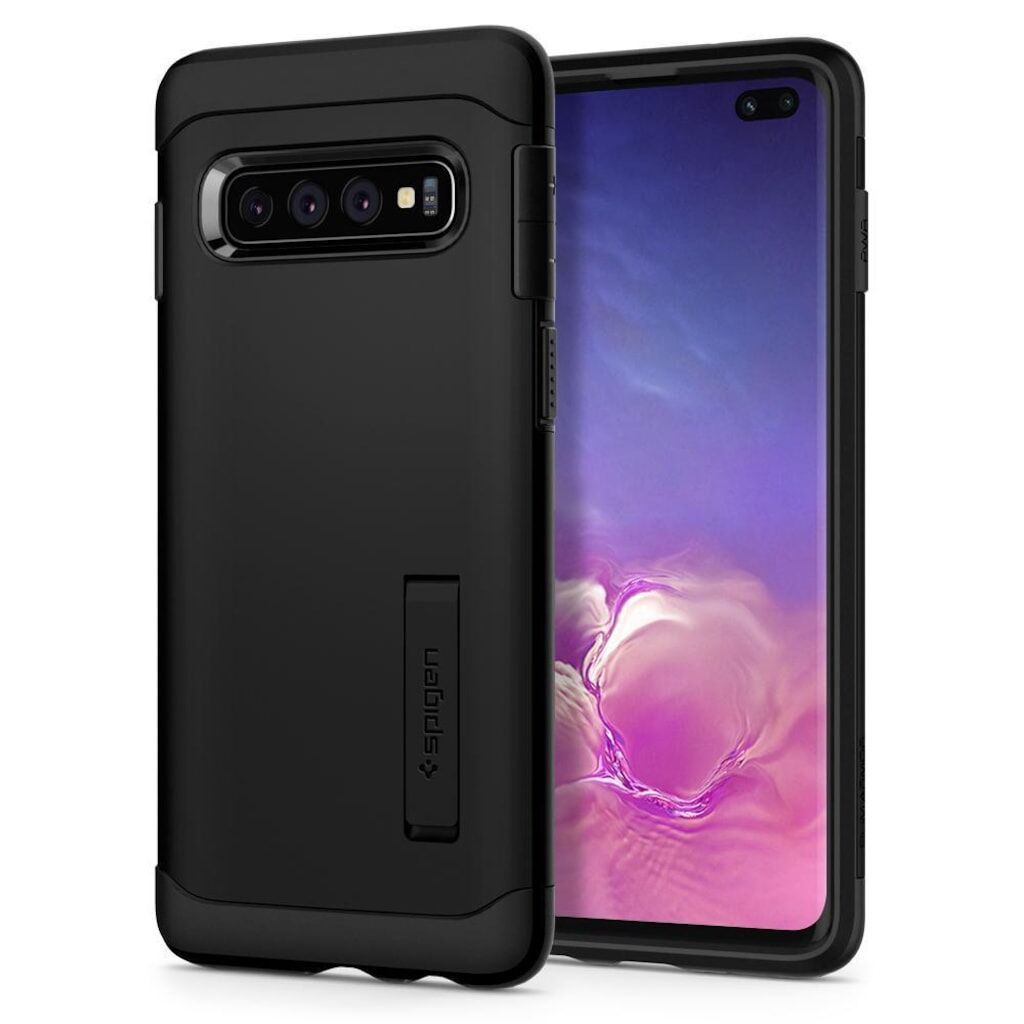 Spigen Galaxy S10 Plus ile Uyumlu Kılıf Slim Armor Black
