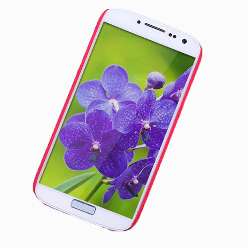 Nillkin i9500 Galaxy S4 ile Uyumlu Sert Kauçuk Kılıf Kırmızı