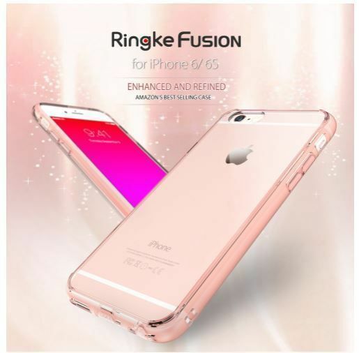Ringke Fusion iPhone 6s/ 6 ile Uyumlu KIlıf Black TPU Bumper Extra Darbe Emici