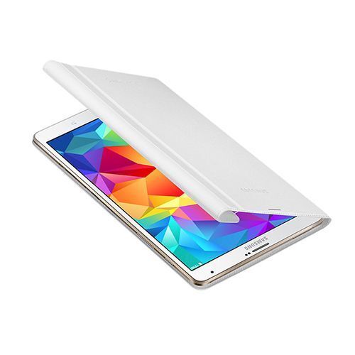 Galaxy Tab S 8.4 T700 ile Uyumlu Bookcover Kılıf Beyaz EF-BT700BWEGWW