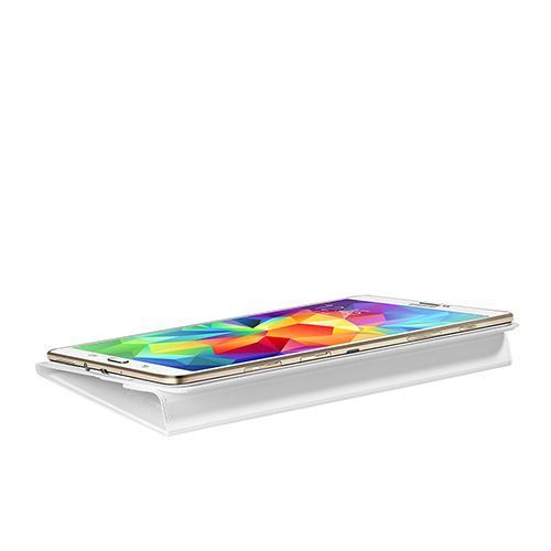 Galaxy Tab S 8.4 T700 ile Uyumlu Bookcover Kılıf Beyaz EF-BT700BWEGWW