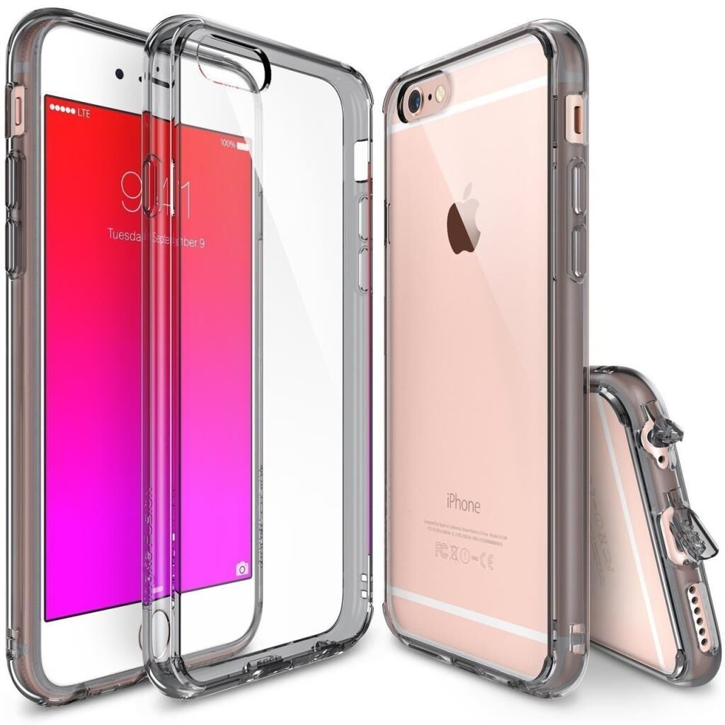 Ringke Fusion iPhone 6s/ 6 ile Uyumlu KIlıf Smoke Black TPU Bumper Extra Darbe Emici
