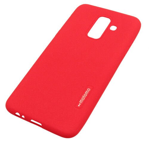 Galaxy A6 Plus 2018 ile Uyumlu Motomo Silikon Kılıf Kırmızı